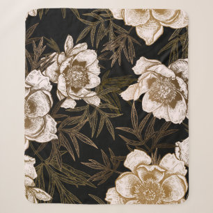 Nahtloses Muster ohne Blumen. Blume Sherpadecke