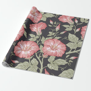 Nahtloses Muster. Petunien-Wildblumen-Set. Schön Geschenkpapier