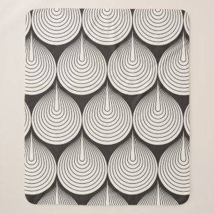 Nahtloses Muster. Stilvolle monochrome Ornamente. Sherpadecke