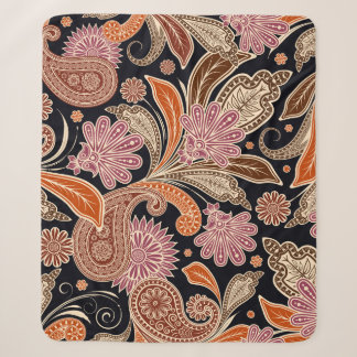 Nahtloses Muster, traditionelles Paisley-Design Sherpadecke