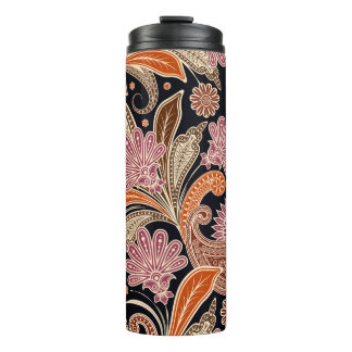 Nahtloses Muster, traditionelles Paisley-Design Thermosbecher