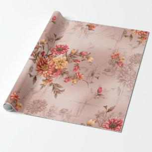 nahtloses Muster und Blumen mit Hintergrundkunst,b Geschenkpapier