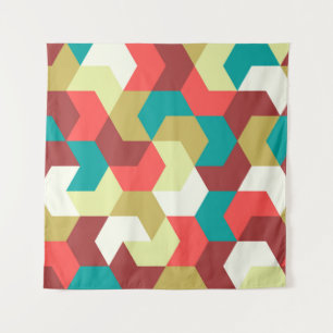 Nahtloses Muster. Unendlicher Hintergrund geometri Wandteppich