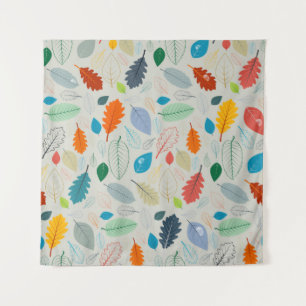 Nahtloses Muster - Vintage Herbstleaves Illustrat Wandteppich