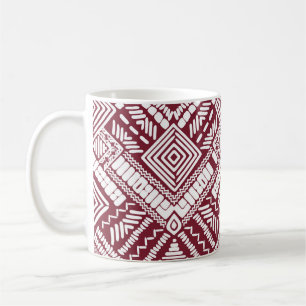 Nahtloses Muster von Aztec Kaffeetasse