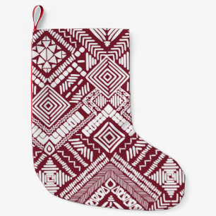 Nahtloses Muster von Aztec Kleiner Weihnachtsstrumpf