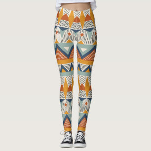 Nahtloses Musterdesign im Navajo-Stil Leggings