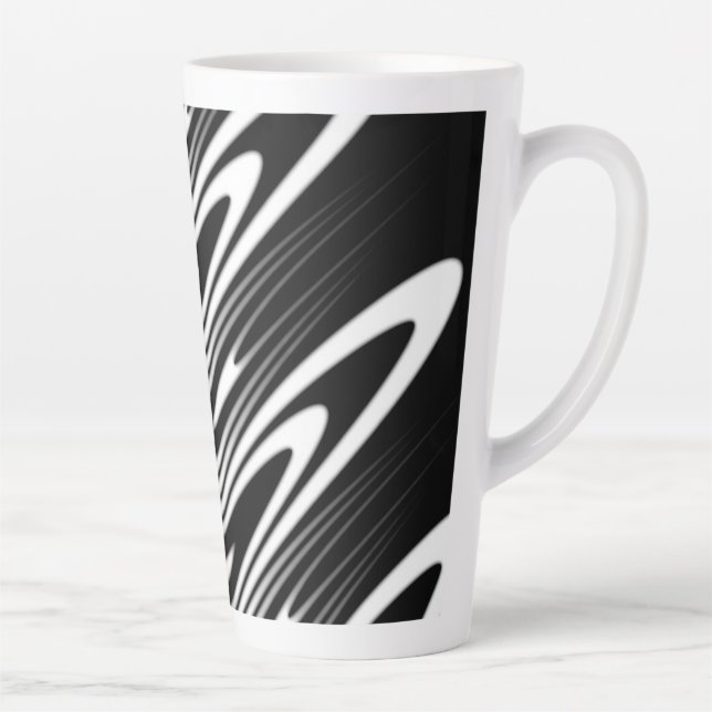 nahtloses organisches Musterdesign Milchtasse (Rechts)
