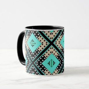 Nahtloses ornamentales Retro-Marokkanisch-Arabisch Tasse