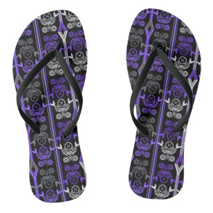 Nahtloses ornamentales Retro-Marokko-Arabisch-Vint Flip Flops