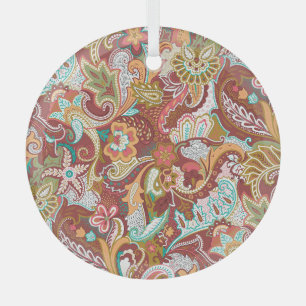 Nahtloses Paisley: elegantes Hintergrundmuster. Ornament Aus Glas