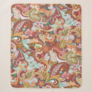 Nahtloses Paisley: elegantes Hintergrundmuster. Sherpadecke
