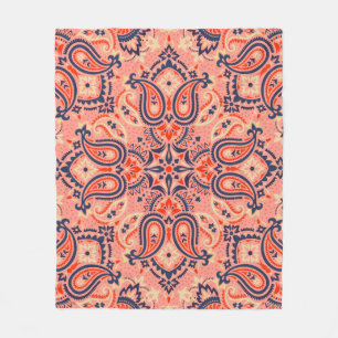 Nahtloses Paisley: Vintage-Musterdesign. Fleecedecke