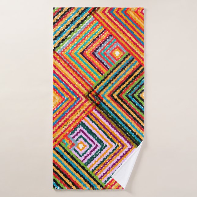 Nahtloses Patchwork-Design. Creative Backgr Badehandtuch (Badehandtuch)