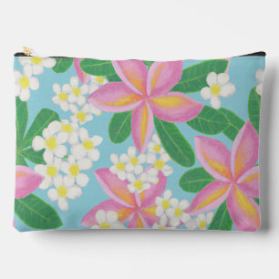 Nahtloses Plumeria-Muster-Kunstwerk Zubehörtasche