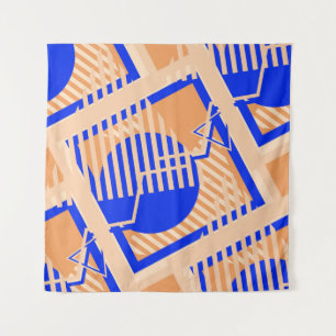 Nahtloses Pop-Art-Muster. Abstrakte Farbtextur w Wandteppich