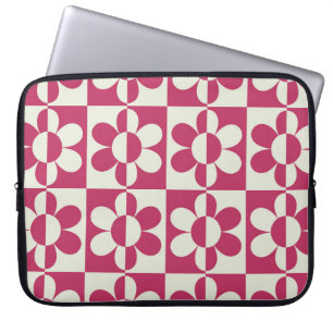 Nahtloses Retro-Design mit Vintager Disy fl Laptopschutzhülle