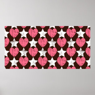 Nahtloses Retro-Muster. Textur mit threadbare er Poster