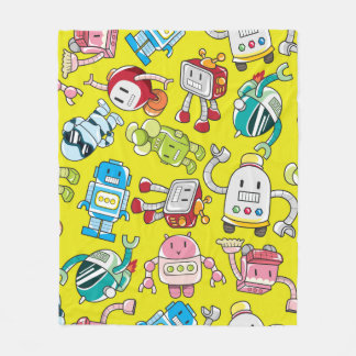 nahtloses Robotermuster Fleecedecke