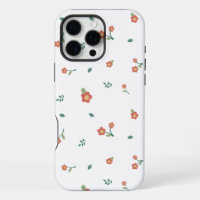 Nahtloses rotes Blumen-Ditsy-Muster Transparent