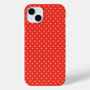 Nahtloses rotes Hintergrund-Polka-Punkt-Muster Case-Mate iPhone Hülle