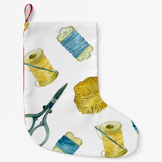 Nahtloses Stricken Kleiner Weihnachtsstrumpf (Vorderseite)