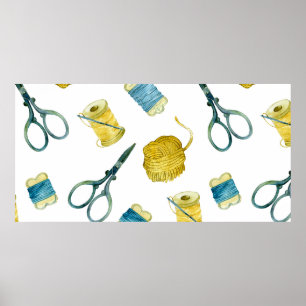 Nahtloses Stricken Poster