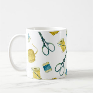 Nahtloses Strickmuster Kaffeetasse