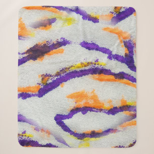 Nahtloses Tier Zebra. Schmutzige Kunst Muster. Abs Sherpadecke