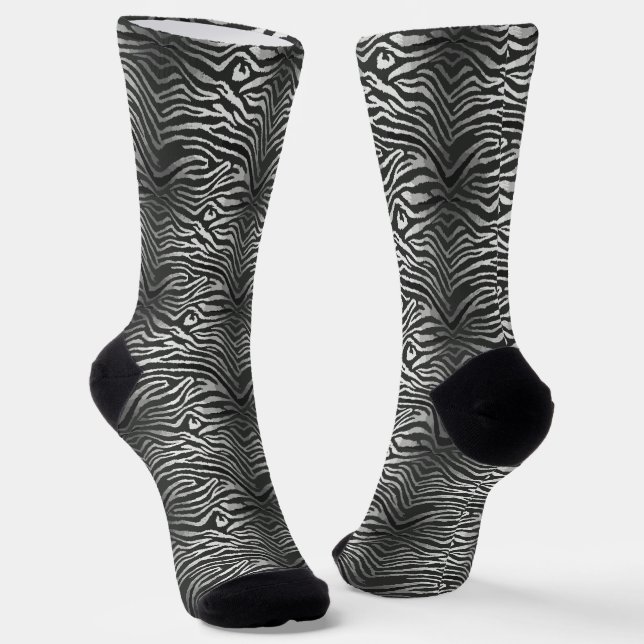 Nahtloses Tigerstreifenmuster Socken (Gewinkelt)