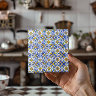 Nahtloses traditionelles portugiesisches Azulejo-M Fliese