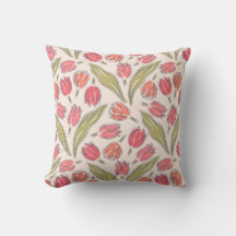 Nahtloses Tulip Floral Pattern - Vintag botanisch