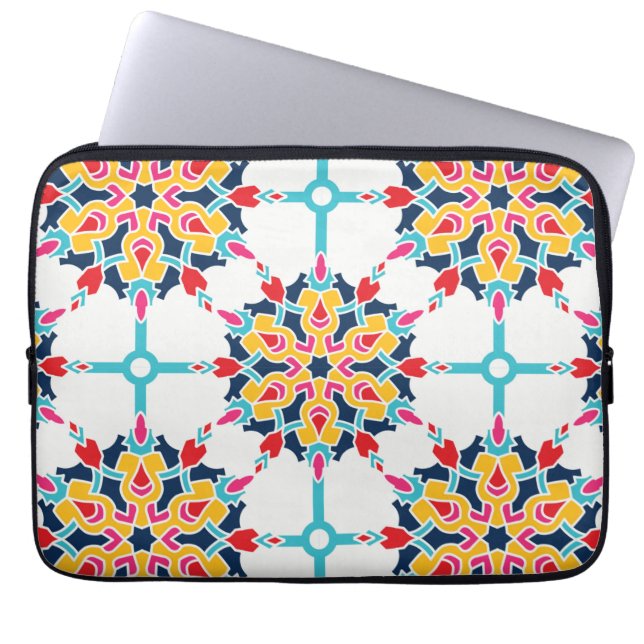Nahtloses türkisches Design Laptopschutzhülle (Vorderseite)