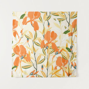 Nahtloses vintage Blumenmuster. Anordnung orang Wandteppich