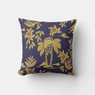 Nahtloses Vintage-Design mit Hawaii, tropisch Kissen