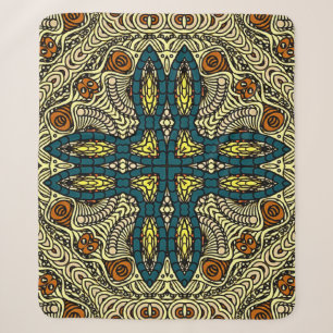 Nahtloses Vintage-Muster im orientalischen Stil Bl Sherpadecke