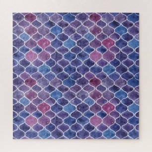 Nahtloses Violett-Muster Puzzle