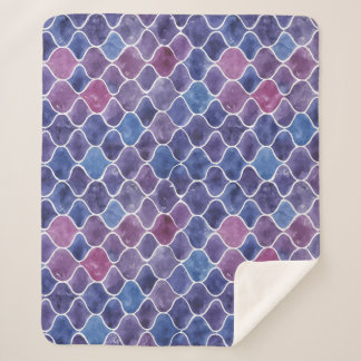 Nahtloses Violett-Muster Sherpadecke