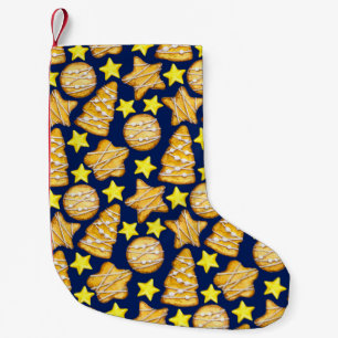 Nahtloses Weihnachtsmuster aus Süßigkeiten und gel Kleiner Weihnachtsstrumpf