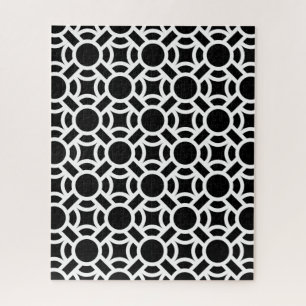 Nahtloses weißes Muster DIY-Hintergrundfarbe Puzzle