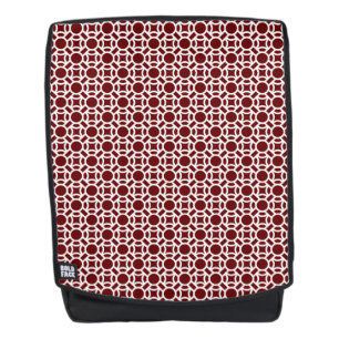 Nahtloses weißes Muster DIY-Hintergrundfarbe Rucksack