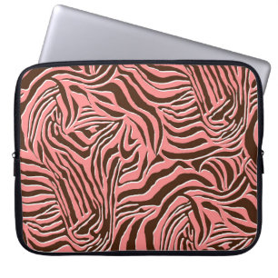 Nahtloses Zebra-Druckmuster Laptopschutzhülle