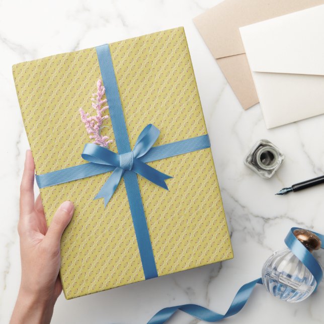 Nahtloses Zitronenmuster Geschenkpapier (Schenken)