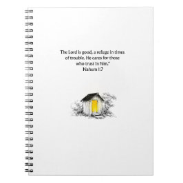 Nahum 1:7 Christian Scripture Notebook Journal Notizblock
