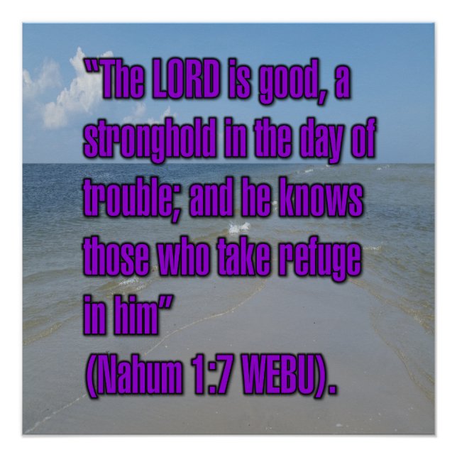 Nahum 1:7 WEBU Poster (Vorderseite)