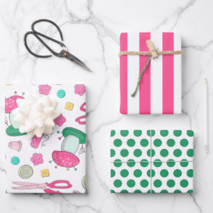 Nähzeit-Geschenkpapier-Set Geschenkpapier Set