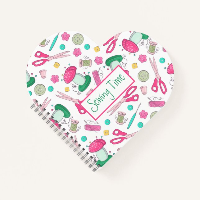 Nähzeit Spiral Notebook Notizbuch (Vorderseite)