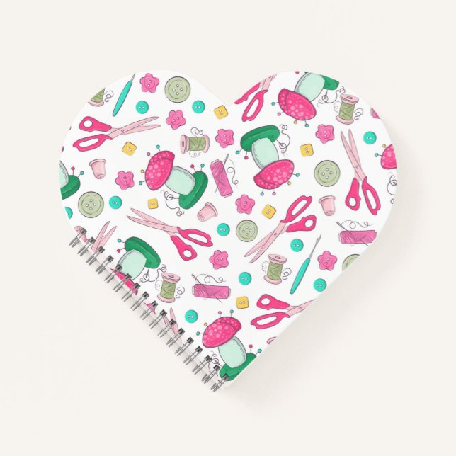 Nähzeit Spiral Notebook Notizbuch (Vorderseite)