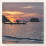 Nai Yang Beach, Phuket, Thailand Sonnenuntergang Glasuntersetzer<br><div class="desc">Nai Yang Beach, Phuket, Thailand Sonnenuntergang Foto</div>