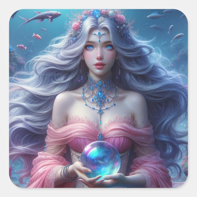 Naia - Mermaid Collection Art Sticker (Vorderseite)